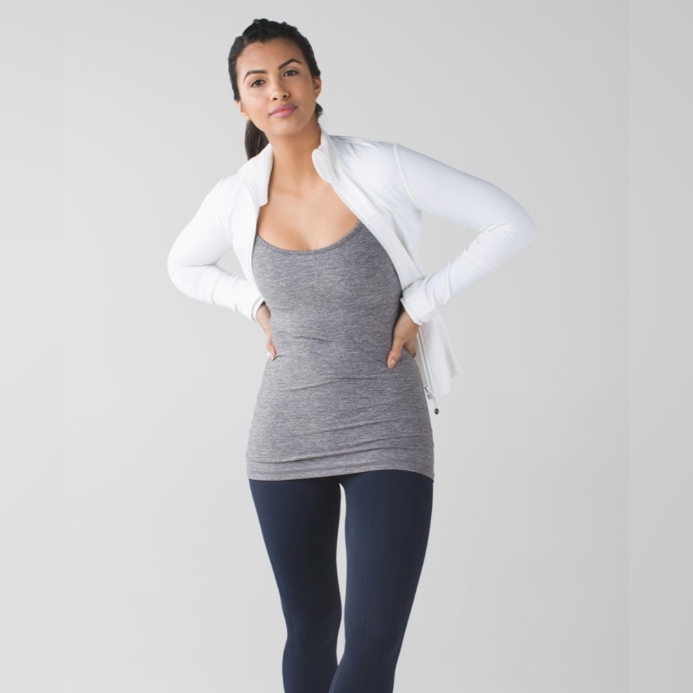 Gray Racerback Tank Top - Picture 2 of 9